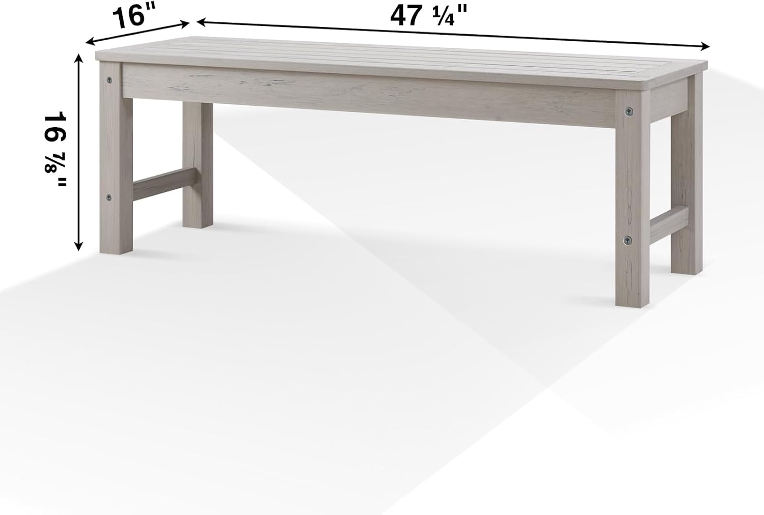 HDPE Backless Outdoor Garden Bench