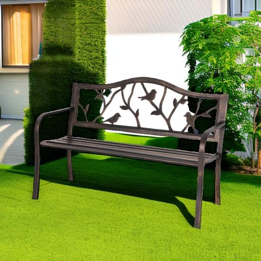 Wrought Iron Outdoor Garden Bench