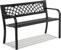 Metal Grid Design Outdoor Garden Bench