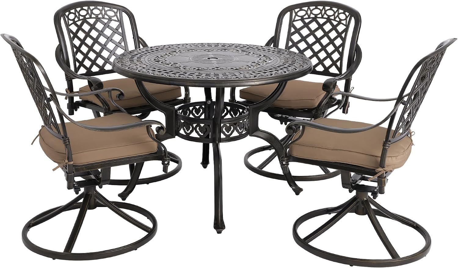 Cast Aluminum Patio Dining Set