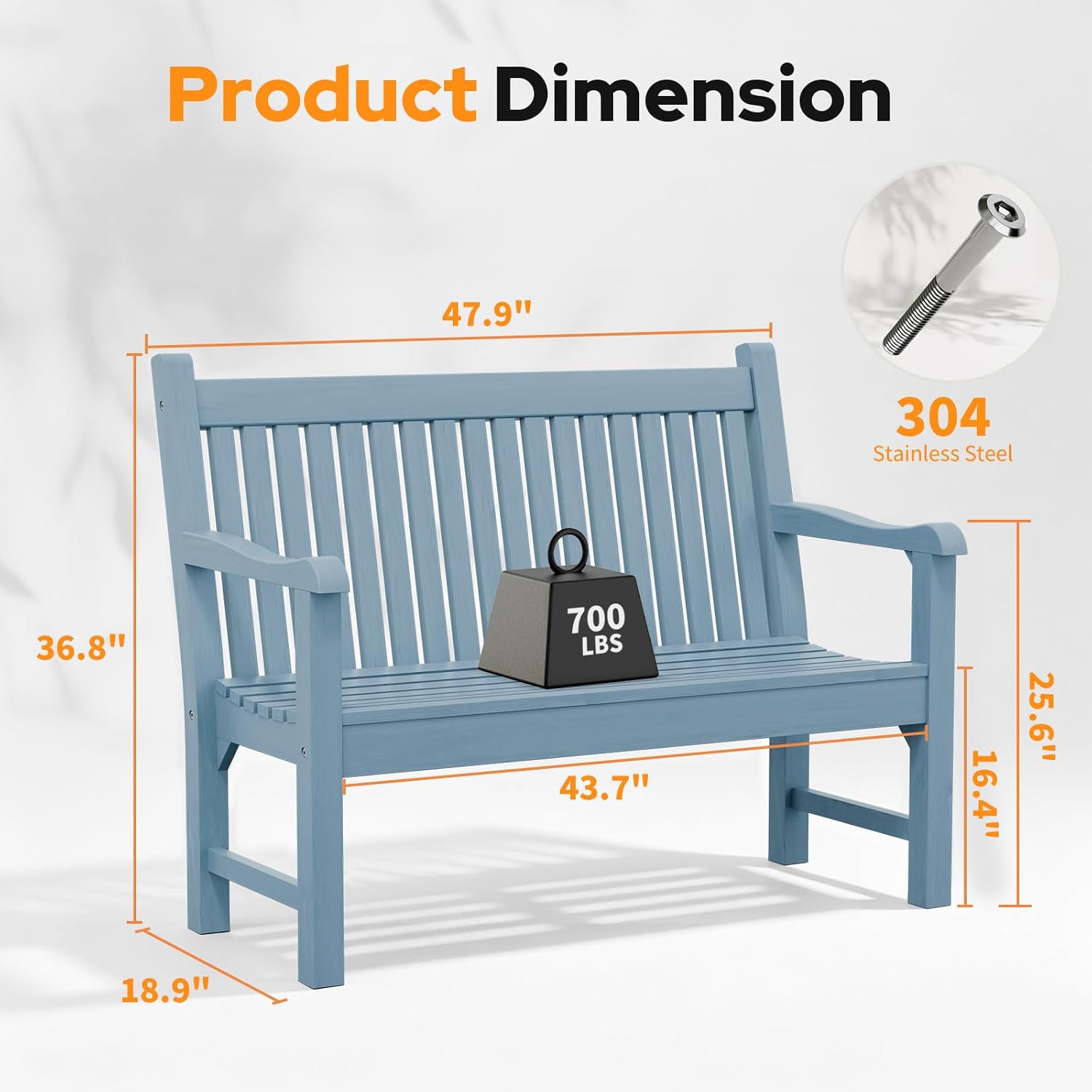 Poly Lumber Outdoor Garden Bench