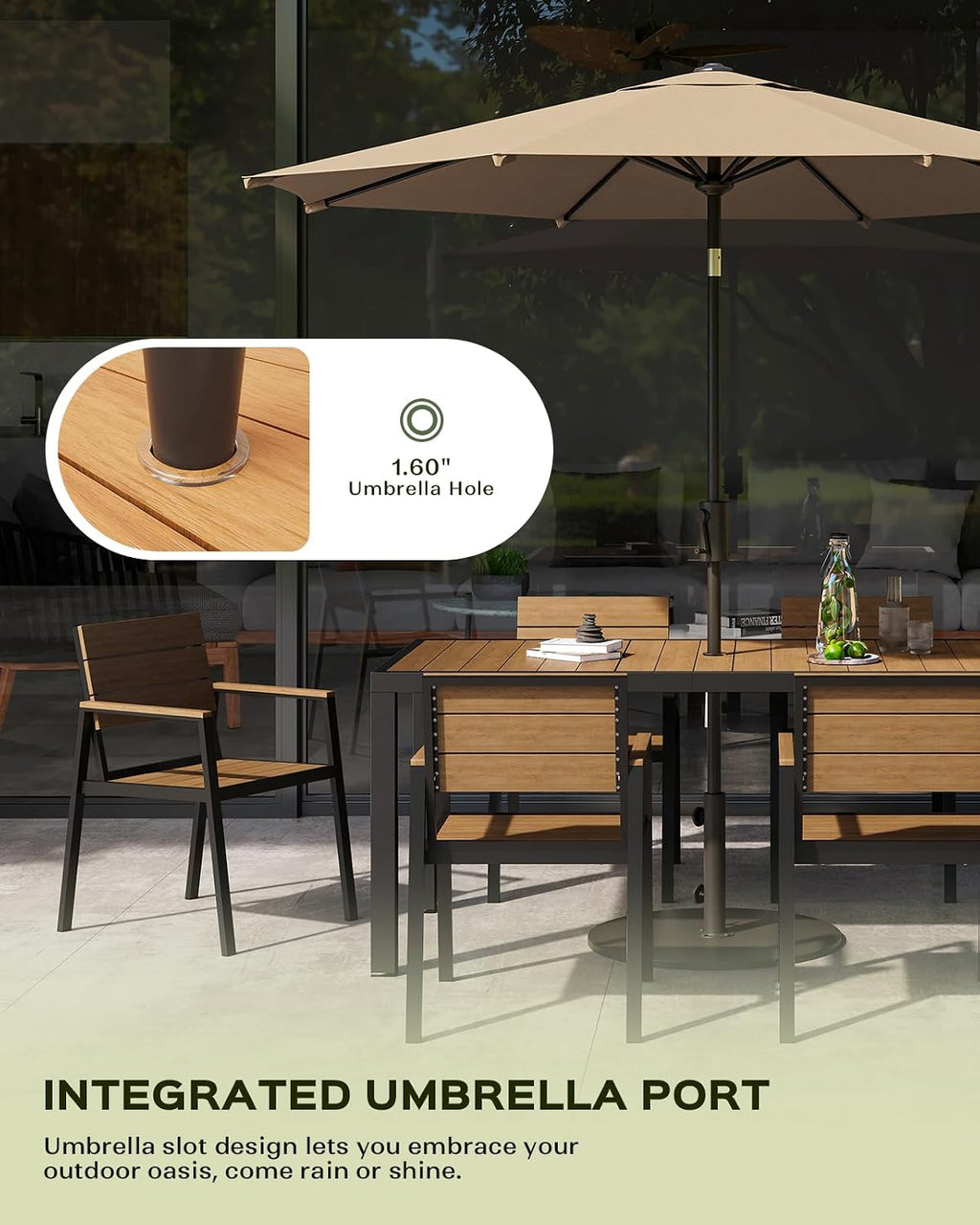 Aluminum Outdoor Patio Dining Set