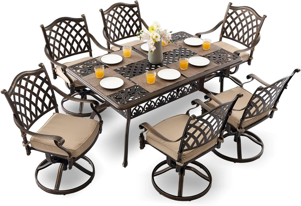 Cast Aluminum Patio Dining Set