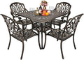 5-Piece Cast Aluminum Dining Set