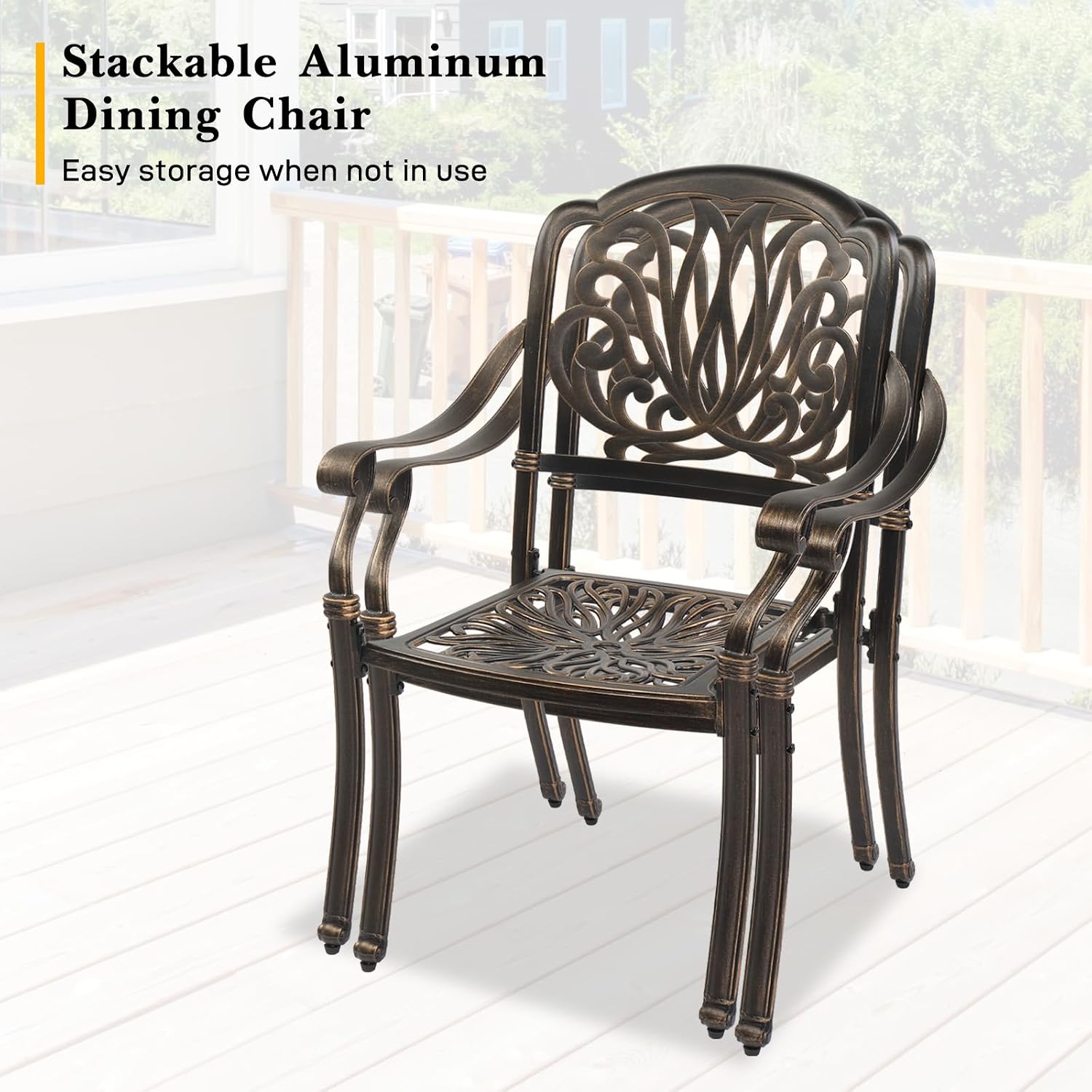 5-Piece Cast Aluminum Dining Set
