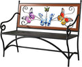 Cast Iron Butterfly Garden Bench