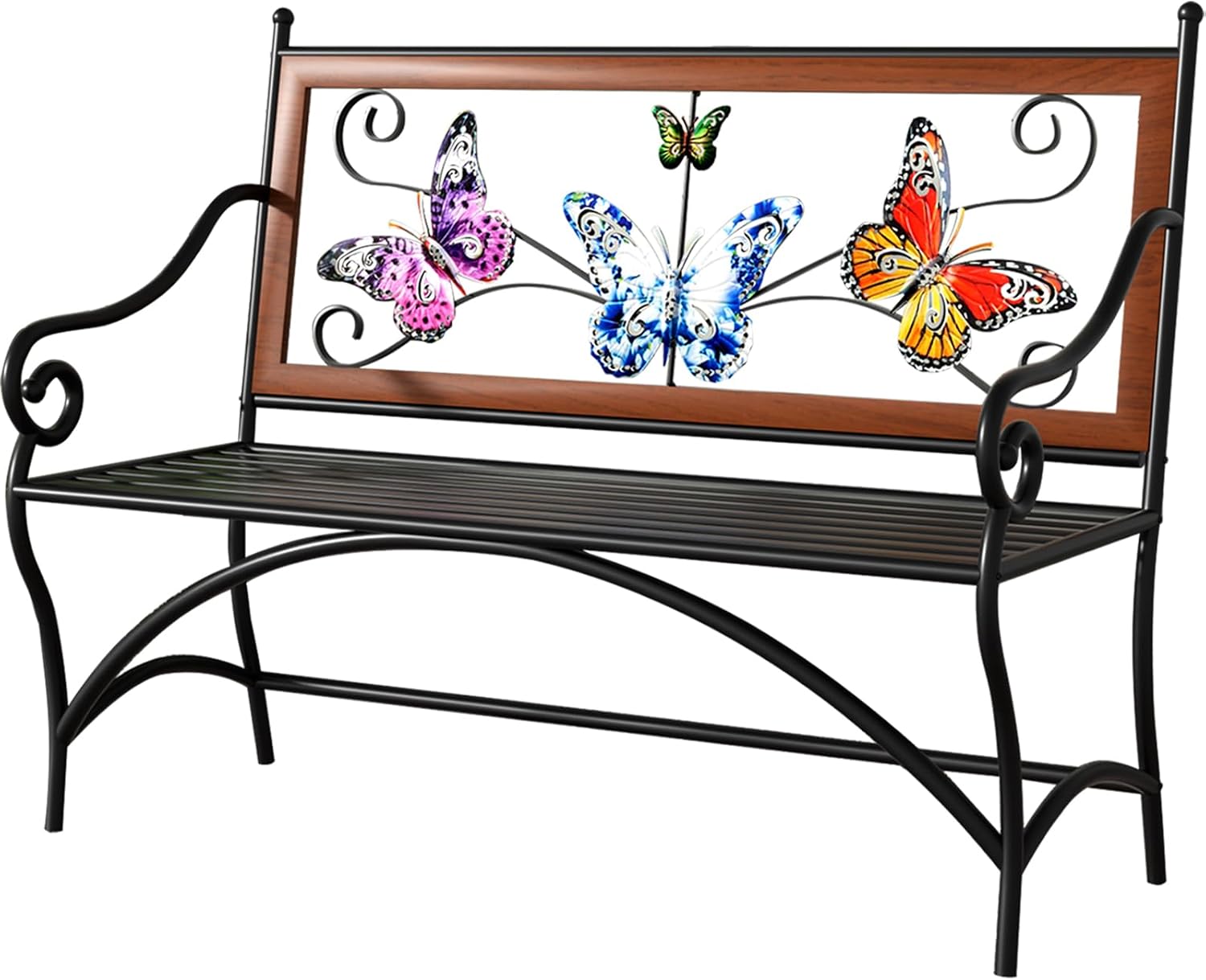 Cast Iron Butterfly Garden Bench