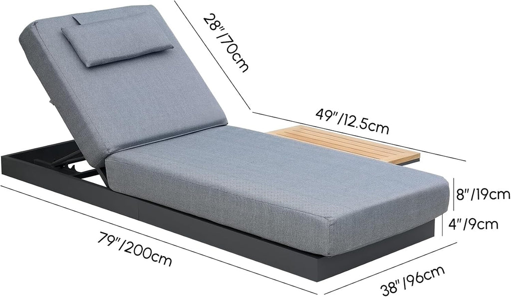 Adjustable Outdoor Patio Lounge Chair