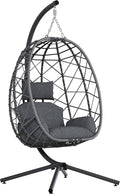 Rattan Hanging Egg Chair with Stand