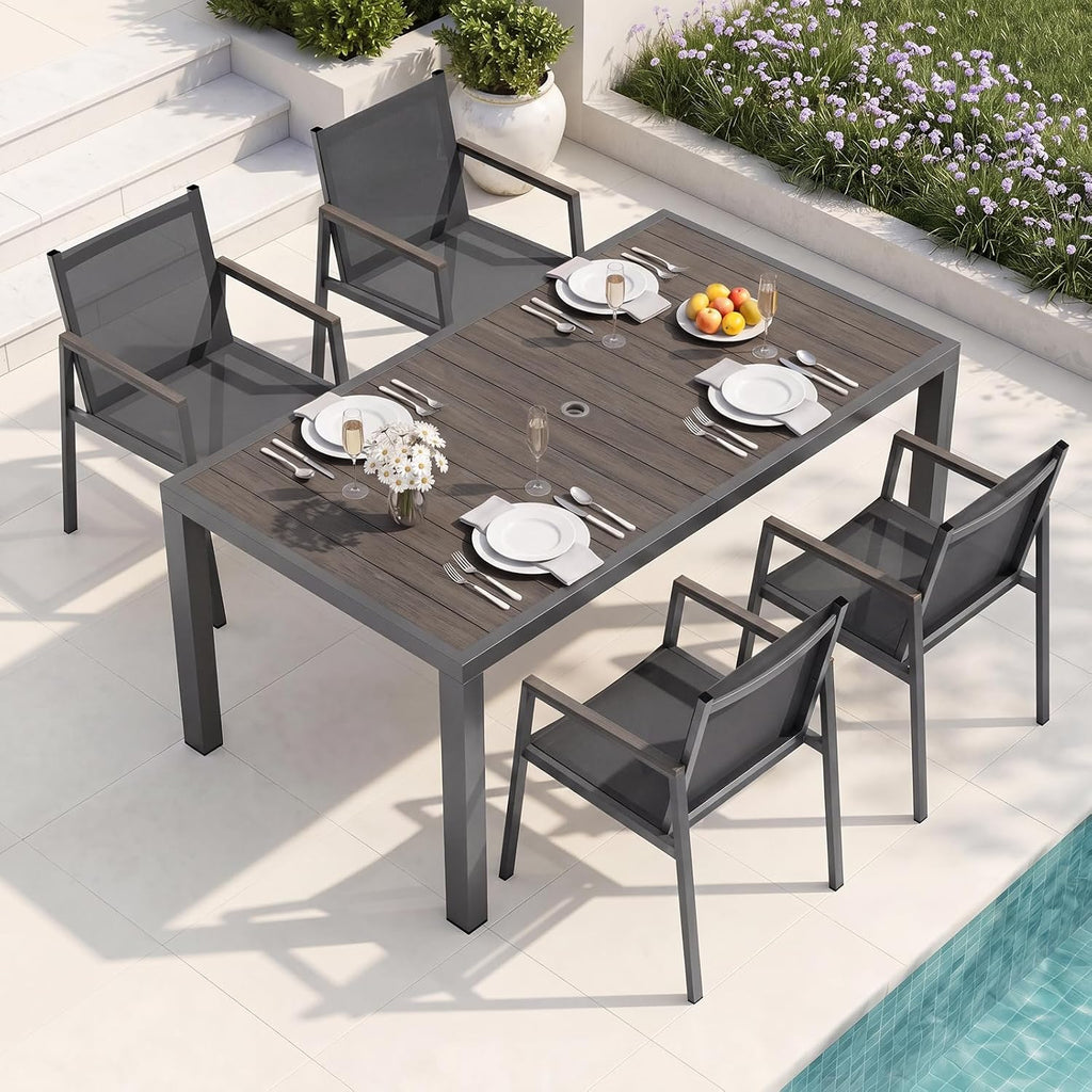5-Piece Aluminum Patio Dining Set
