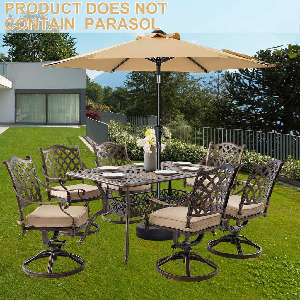 Cast Aluminum Patio Dining Set