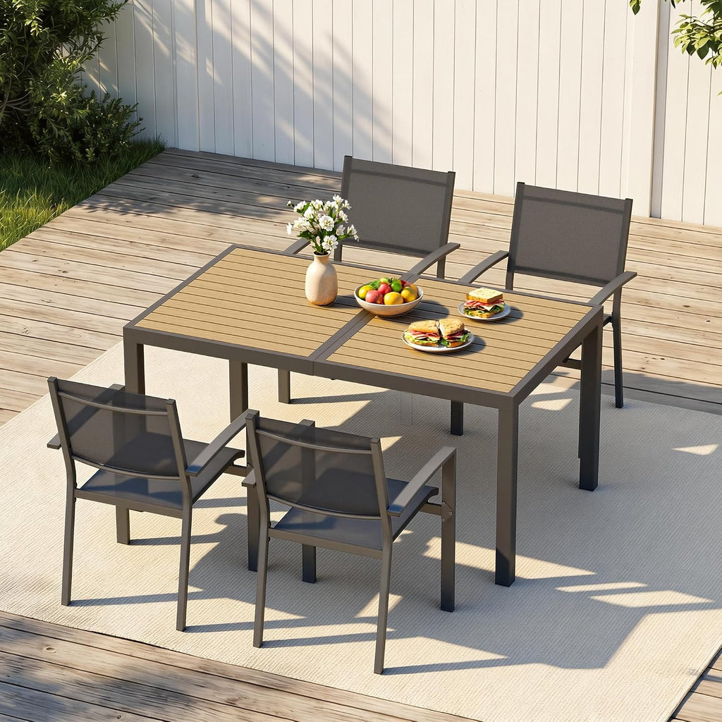 4-Piece Aluminum Patio Dining Set
