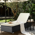 Rattan Adjustable Patio Chaise Lounge