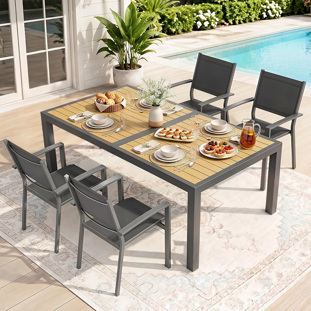 4-Piece Aluminum Patio Dining Set