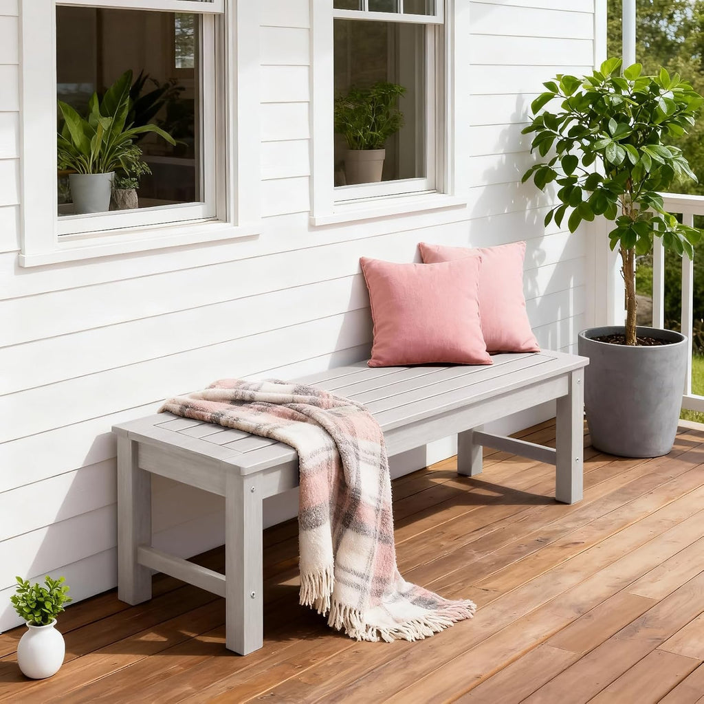 HDPE Backless Outdoor Garden Bench