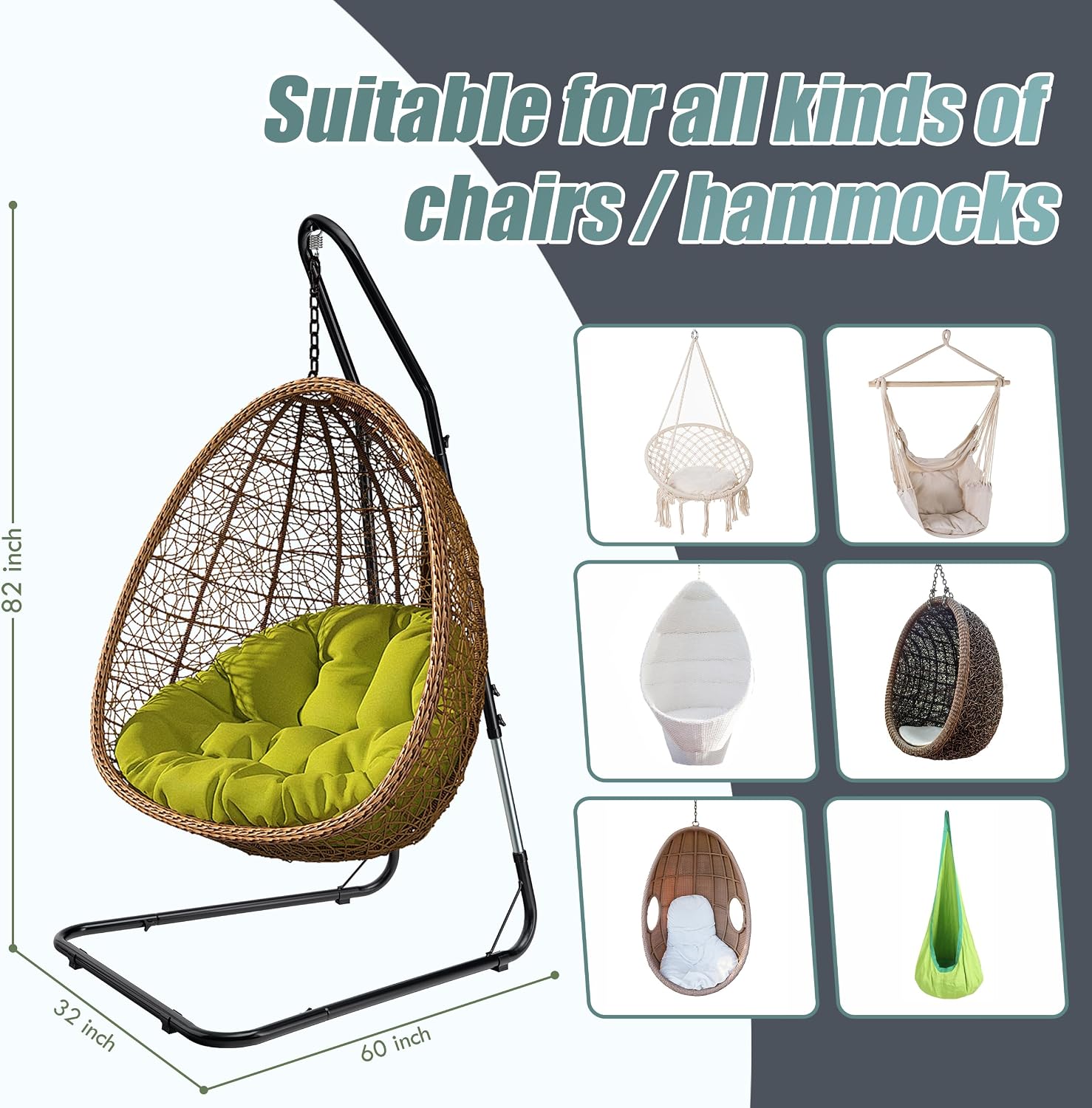 Adjustable Steel Hanging Chair Stand