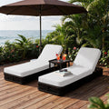 Rope Patio Chaise Lounge Set