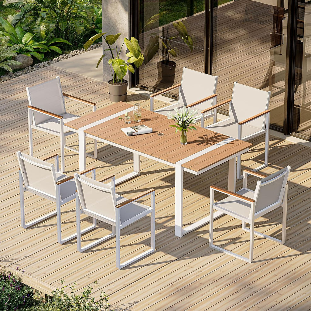7-Piece HDPS Aluminum Dining Set