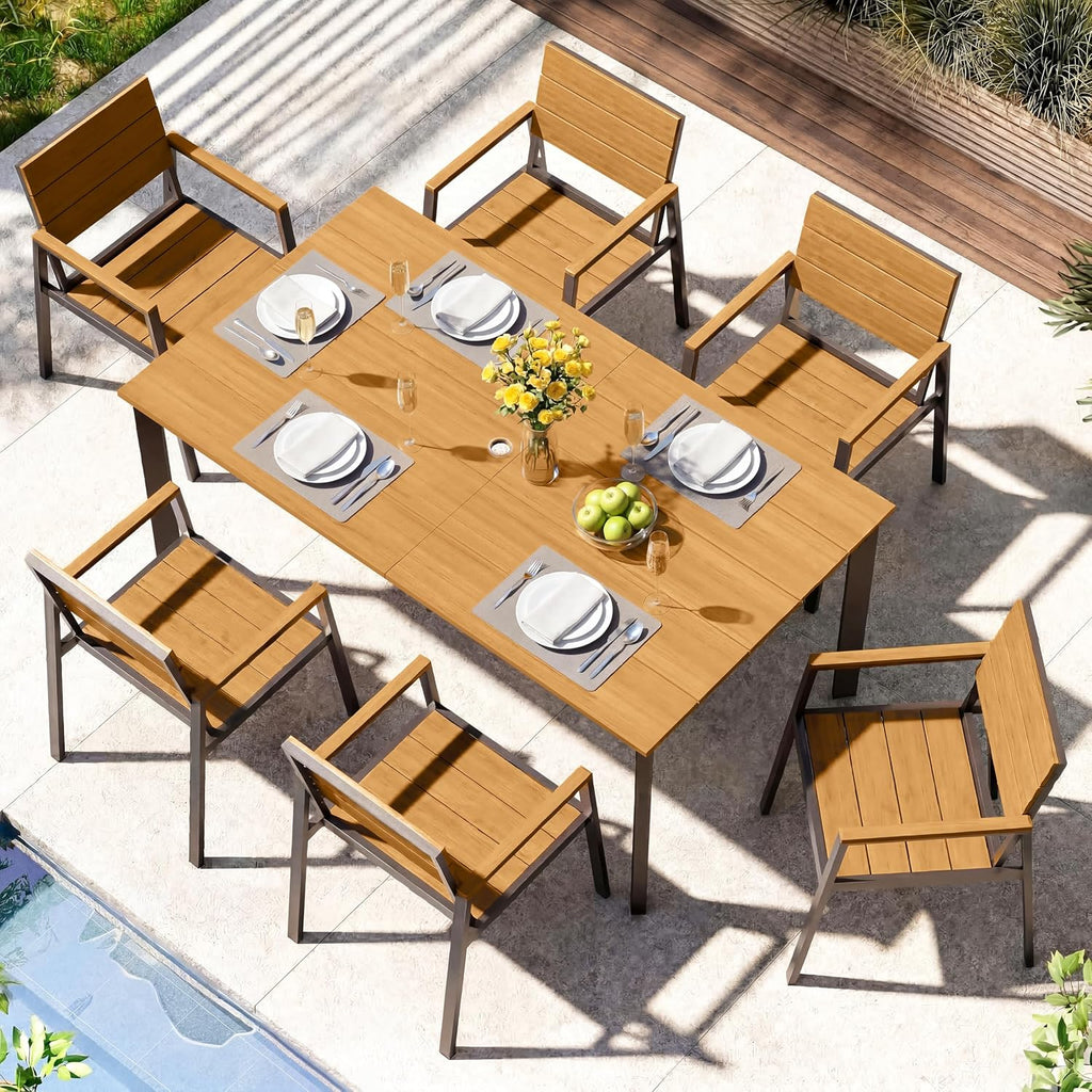 7-Piece HDPS Aluminum Dining Set