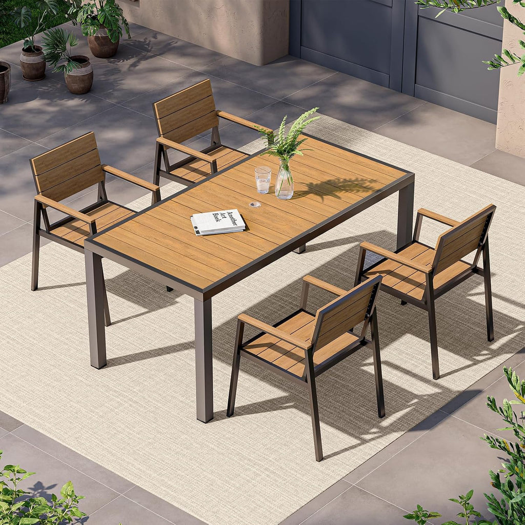 Aluminum Outdoor Patio Dining Set