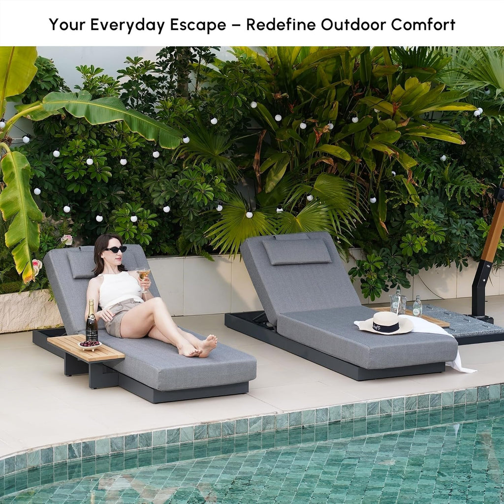 Adjustable Outdoor Patio Lounge Chair